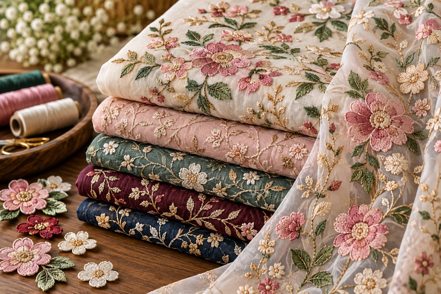 Embroidered Fabric: Types, Uses, Benefits and Buying Guide